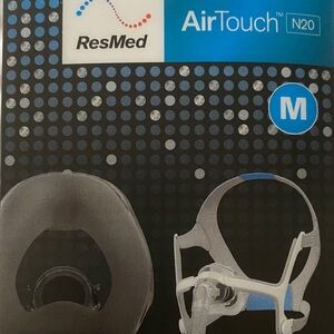 ResMed AirTouch N20 Mask in Black and Blue